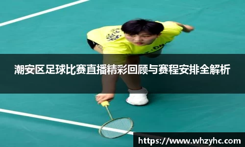潮安区足球比赛直播精彩回顾与赛程安排全解析