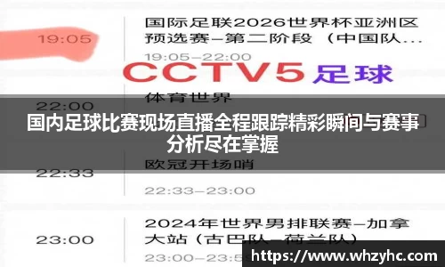 国内足球比赛现场直播全程跟踪精彩瞬间与赛事分析尽在掌握